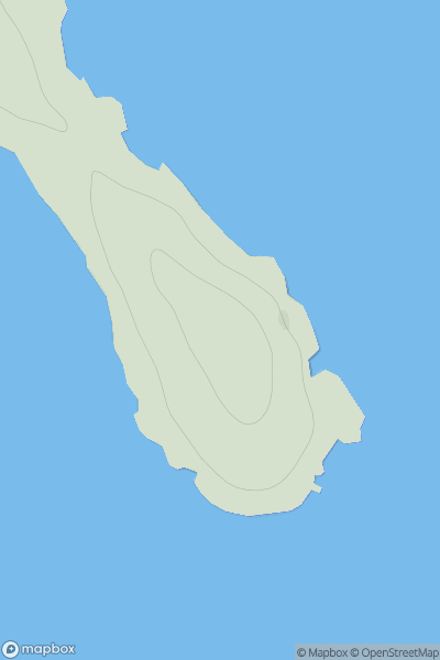 Thumbnail image for Linga [Shetland Islands] [HU561982] showing contour plot for surrounding peak